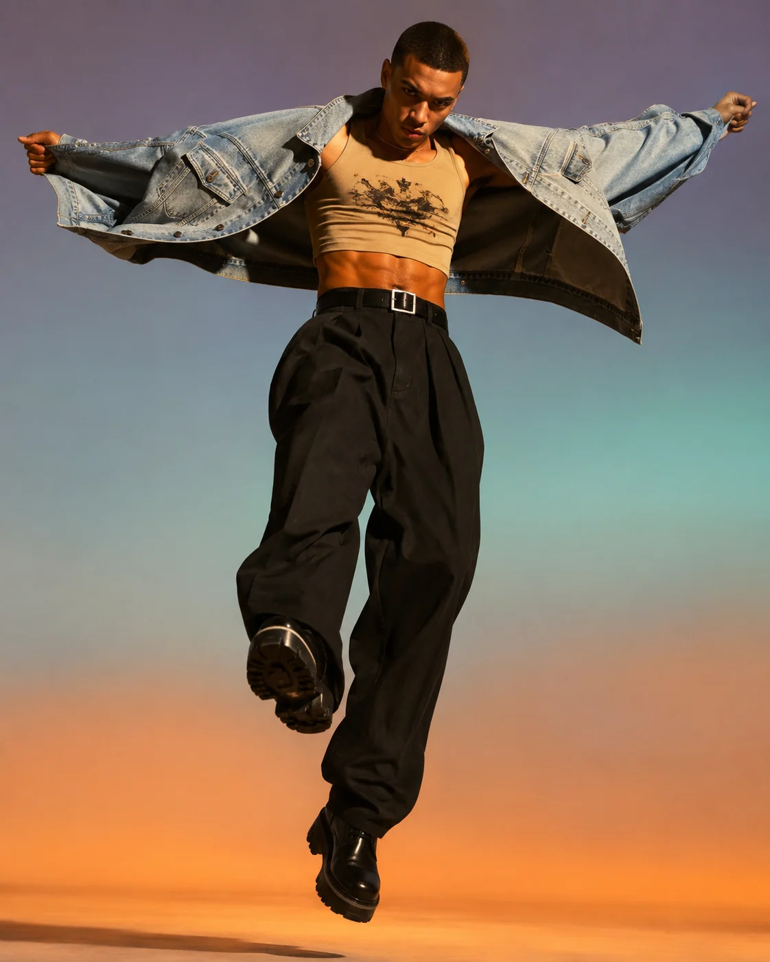 footwear in street, shown with editorial photo styling.