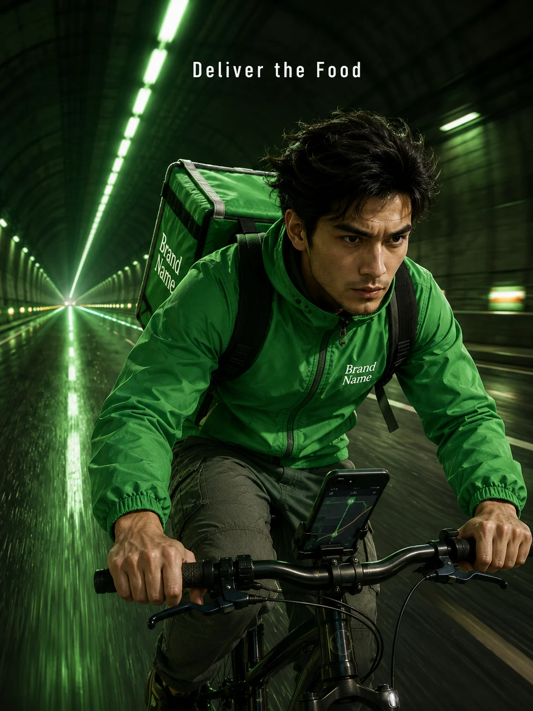 person design with street, shown in a poster-style visual layout