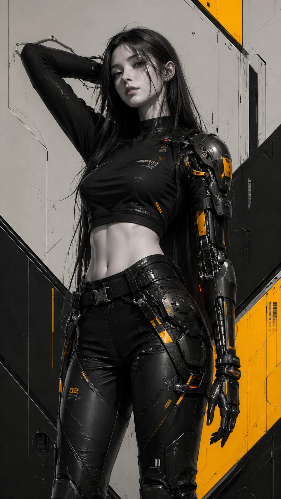 woman art visual in studio, shown with source-matched illustration or render detail