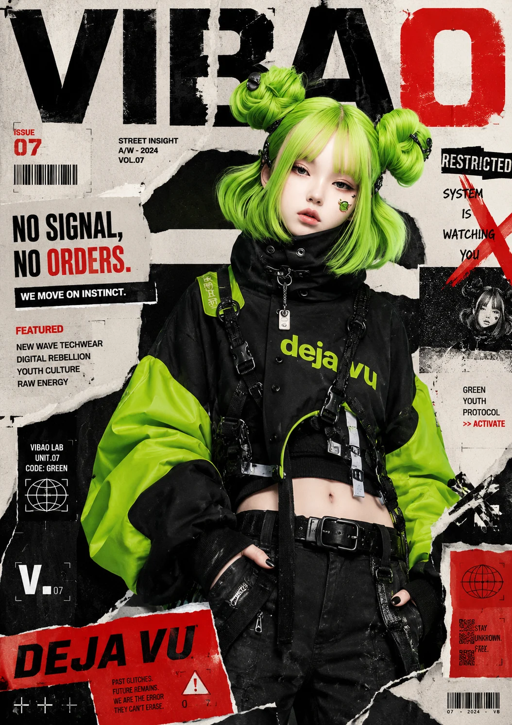 street style, poster typography, fashion portrait, woman, street, shown with poster-style visual styling.