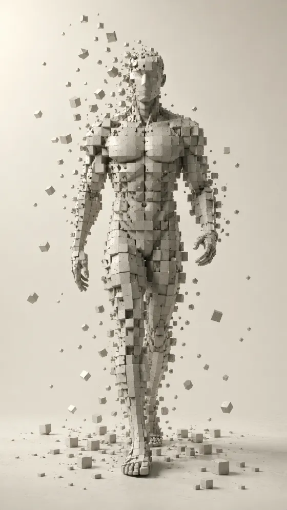 person art visual in studio, shown with source-matched illustration or render detail