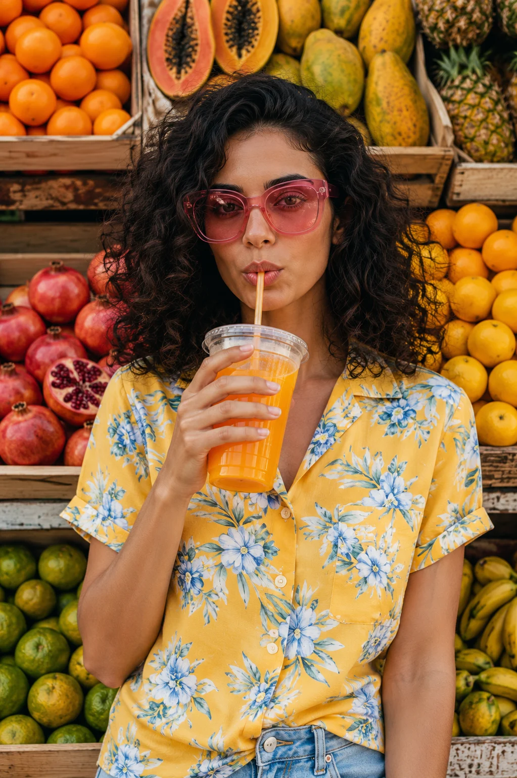 food in street, shown with editorial photo styling