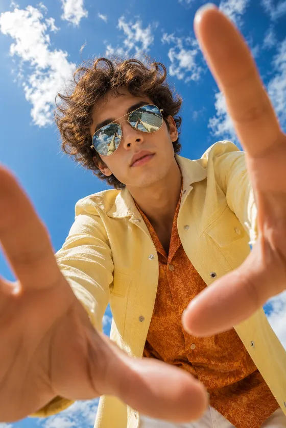 fashion portrait, shown with editorial photo styling