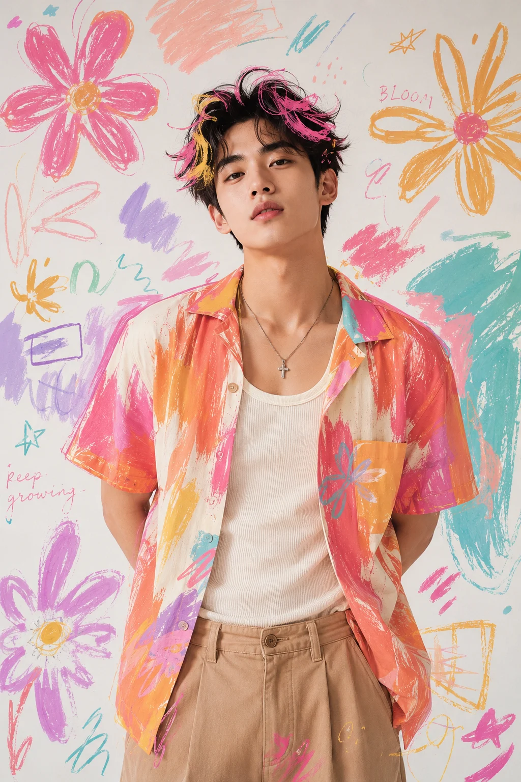 studio portrait in studio, shown with editorial photo styling