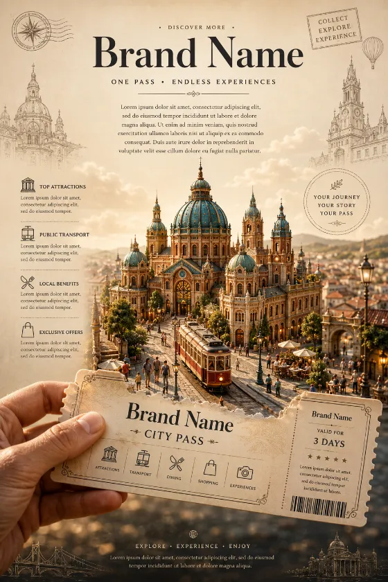 visual design with street, shown in a poster-style visual layout