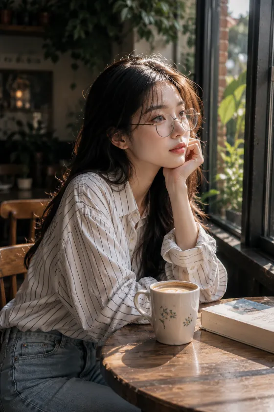 fashion portrait in home interior, shown with editorial photo styling