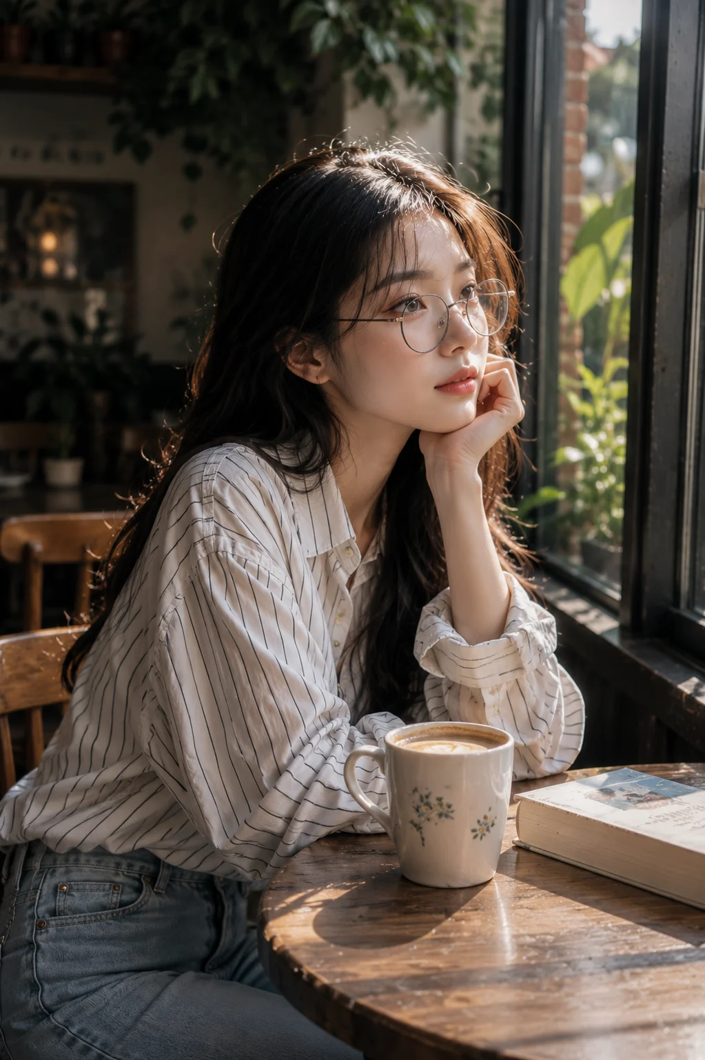 fashion portrait in home interior, shown with editorial photo styling