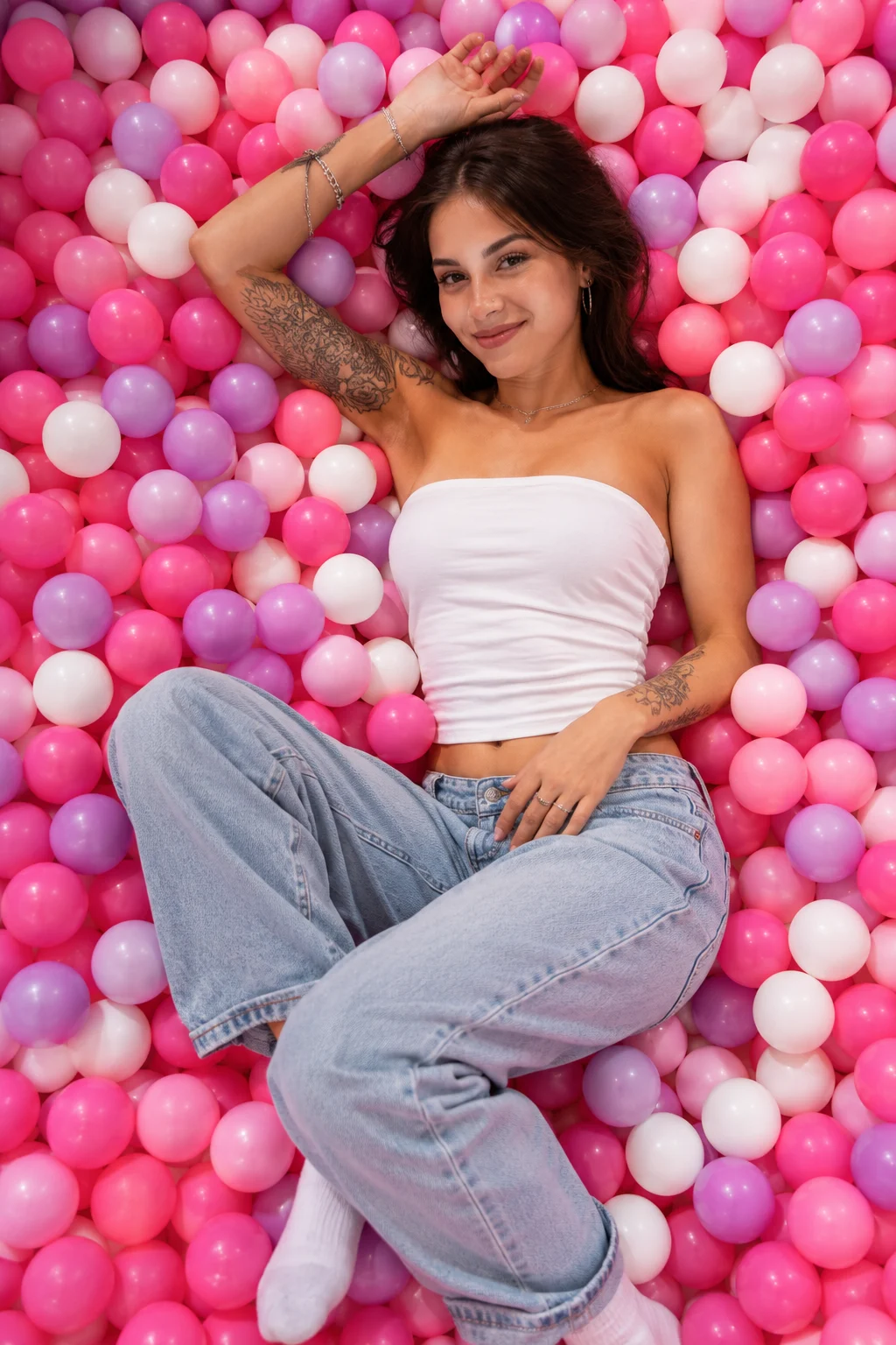 fashion portrait in studio, shown with editorial photo styling