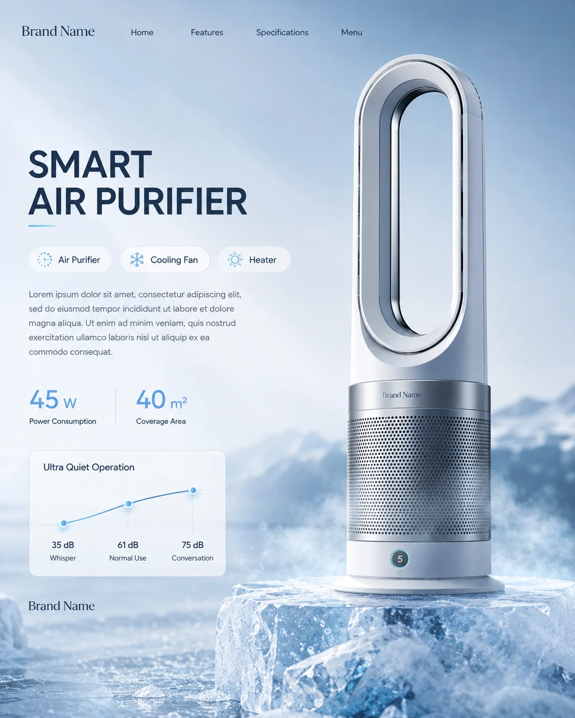 product product visual in home interior, shown with clean commercial styling