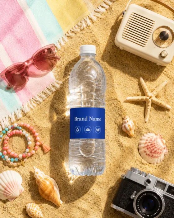 product product visual in beach ocean, shown with clean commercial styling