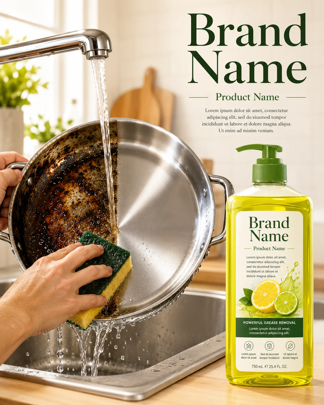 product product visual in kitchen, shown with clean commercial styling