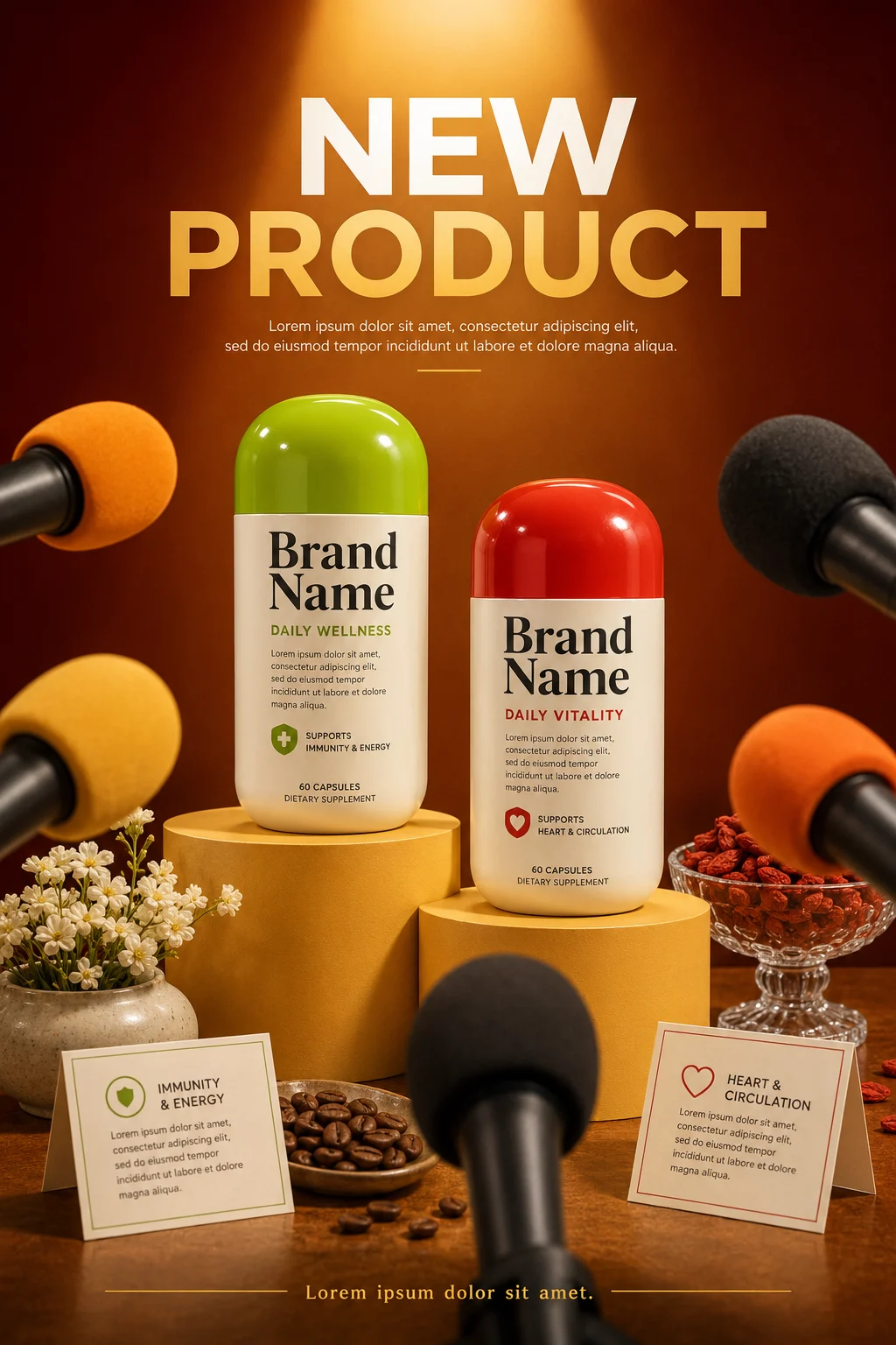 product product visual in studio, shown with clean commercial styling