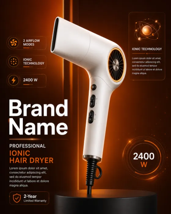 product product visual in studio, shown with clean commercial styling