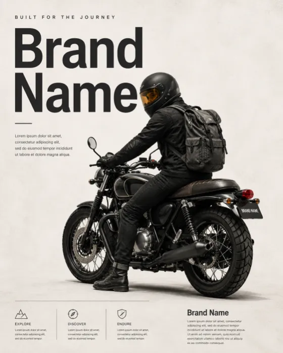 poster design with studio, shown in a poster-style visual layout