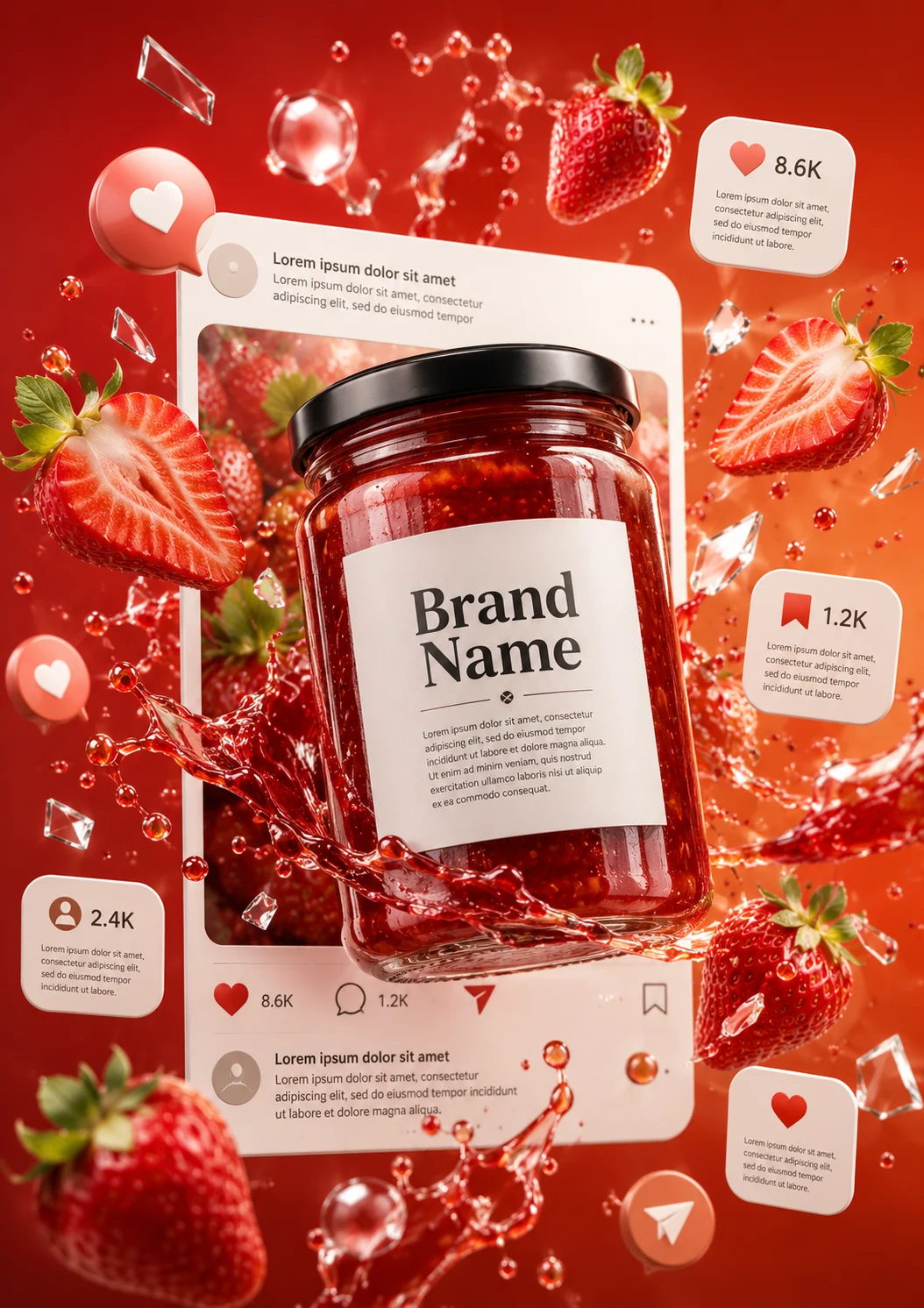 product product visual in studio, shown with clean commercial styling