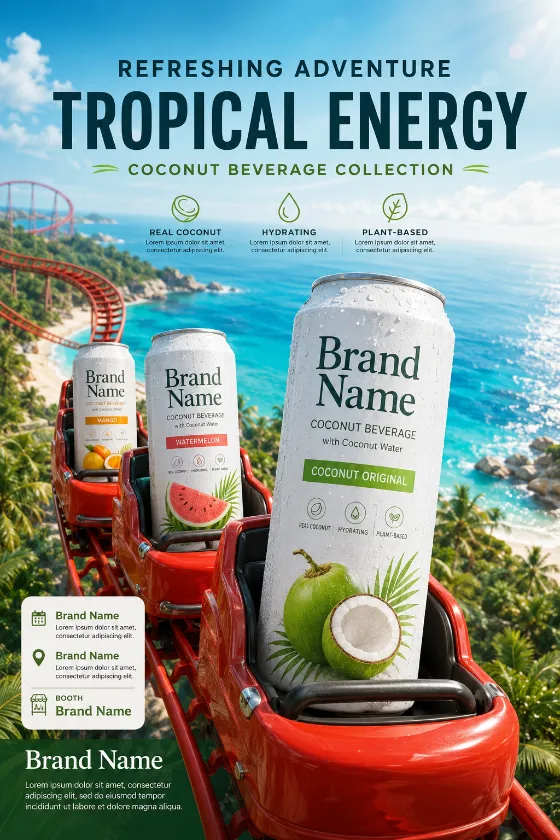 product product visual in beach ocean, shown with clean commercial styling
