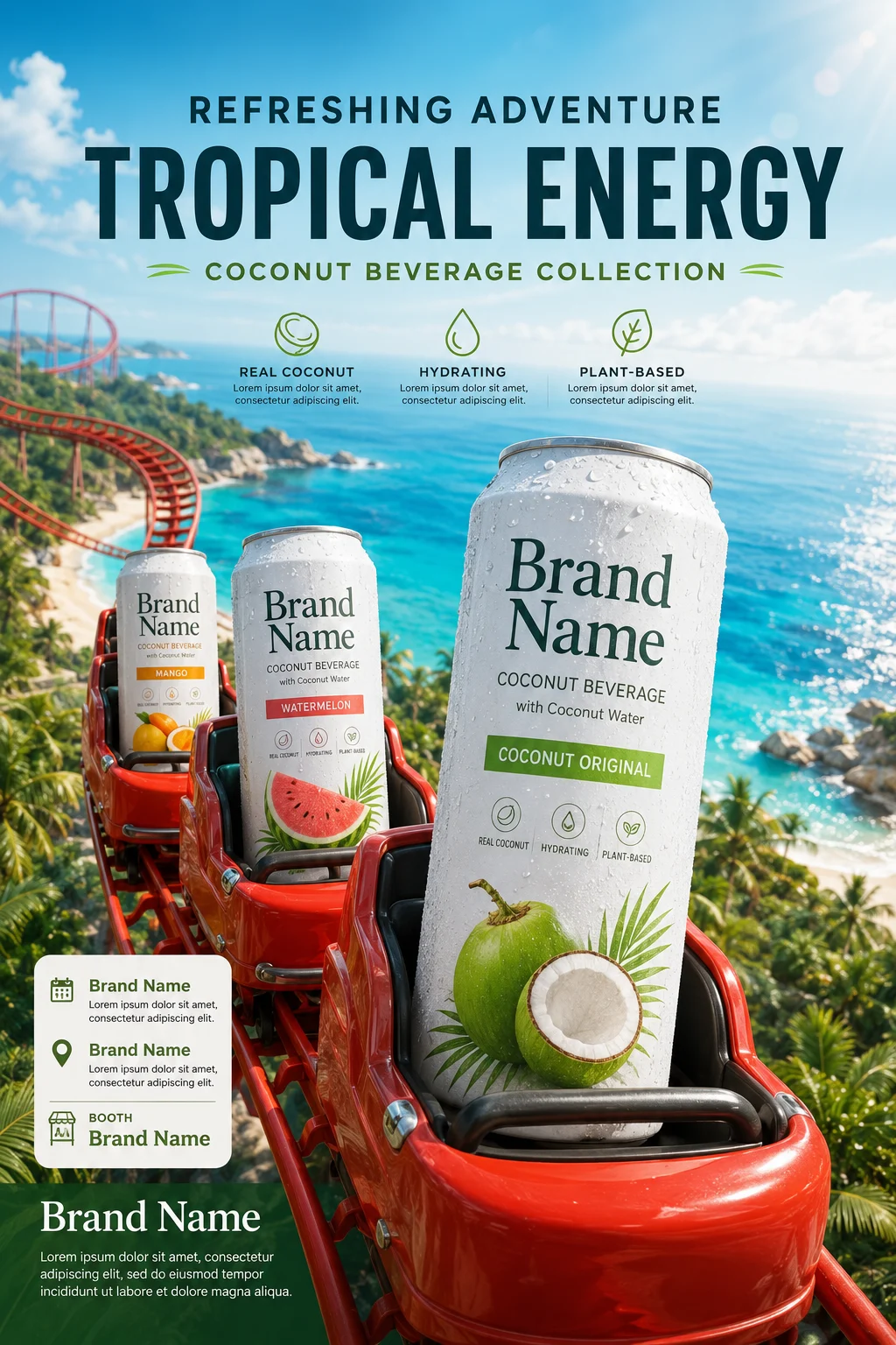 product product visual in beach ocean, shown with clean commercial styling