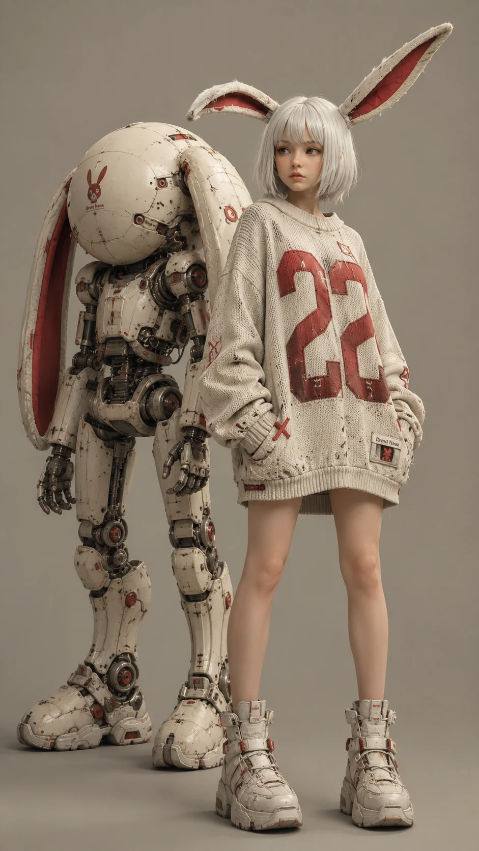 woman art visual in studio, shown with source-matched illustration or render detail
