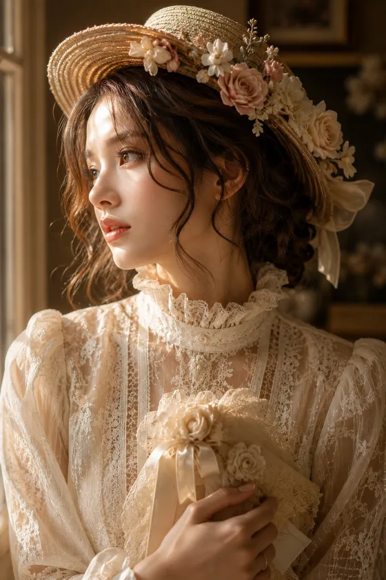 fashion portrait, shown with editorial photo styling