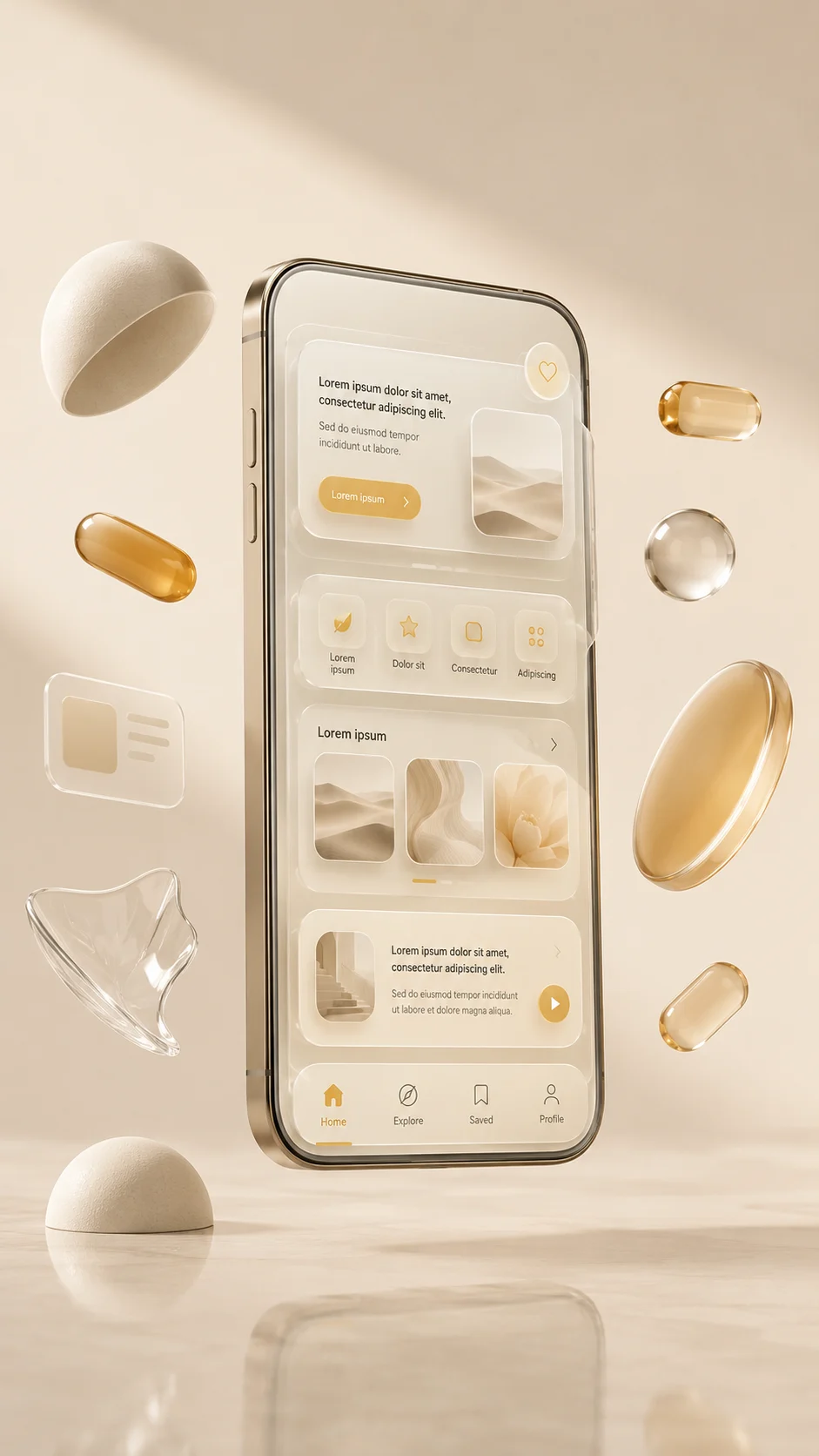 person design with studio, shown in a poster-style visual layout