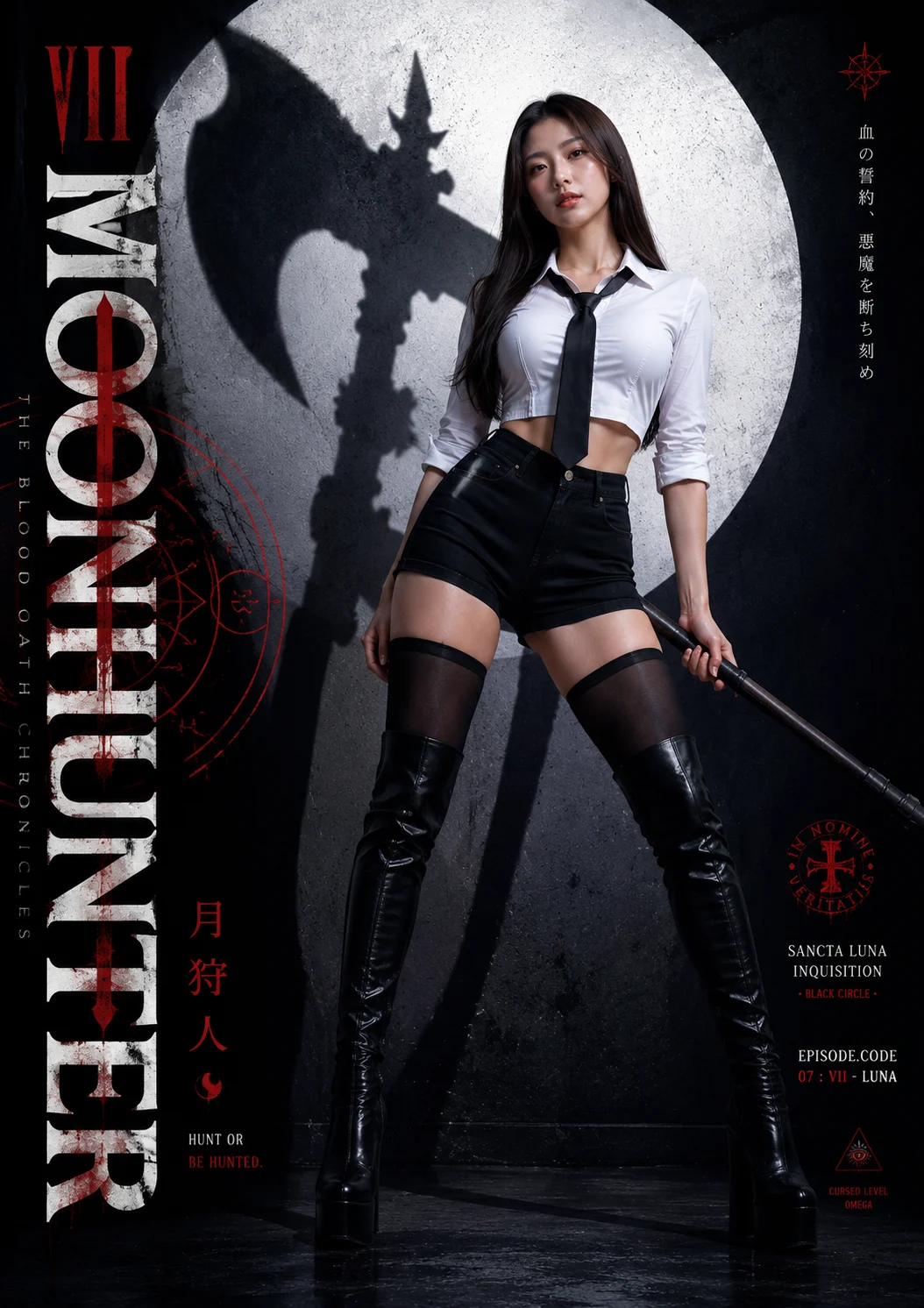 poster typography, sneaker ad, fashion portrait, woman, street, shown with smartphone-style photo styling.